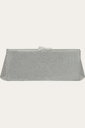 Salvatore Ferragamo Femmes Pochette avec cristaux Blanc