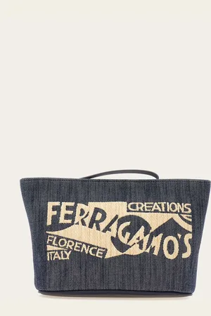 Salvatore Ferragamo Femmes Pochette avec logo