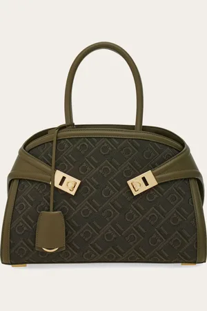 Salvatore Ferragamo Femmes Sac à main Hug Monogram (M) Vert