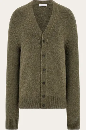 Salvatore Ferragamo Hommes Cardigan en cachemire Vert