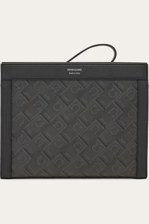Salvatore Ferragamo Hommes Pochette Monogram Noir