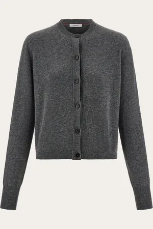 Salvatore Ferragamo Femmes Cardigan en cachemire Gris