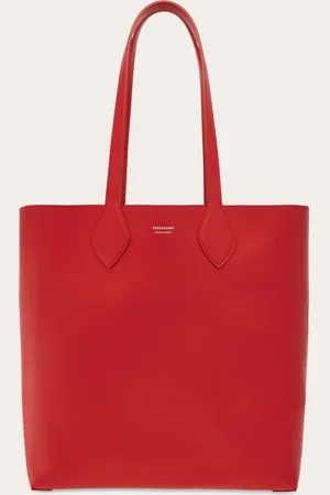 Salvatore Ferragamo Hommes Sac cabas réversible Rouge