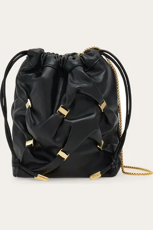 Salvatore Ferragamo Femmes Mini sac seau avec nœud Vara Noir