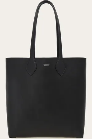 Salvatore Ferragamo Hommes Sac cabas réversible Noir