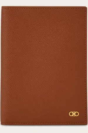 Salvatore Ferragamo Hommes Porte passeport Gancini Brun
