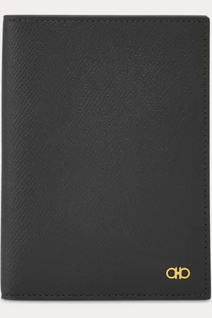 Salvatore Ferragamo Hommes Porte passeport Gancini Noir