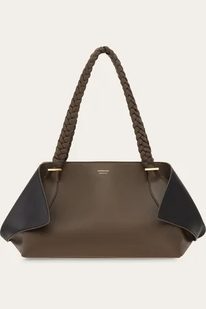 Salvatore Ferragamo Femmes Sac porté épaule plié (L) Gris