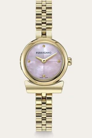 Salvatore Ferragamo Femmes Montre Gancino Or