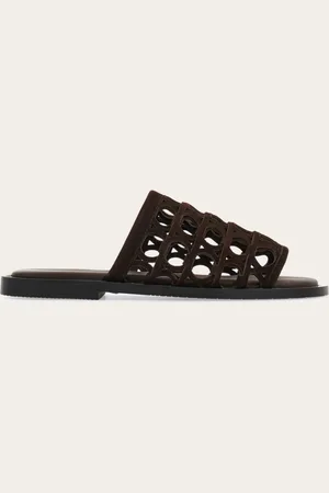 Salvatore Ferragamo Hommes Sandale Gancini Brun Taille 41