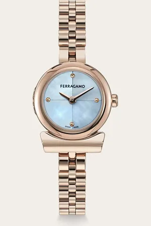 Salvatore Ferragamo Femmes Montre Gancino Rose