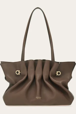 Salvatore Ferragamo Femmes Soft-Bag (M) Gris