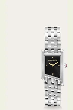 Salvatore Ferragamo Femmes Montre Asymetrique Argent