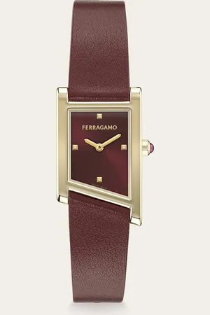Salvatore Ferragamo Femmes Montre Asymetrique Rouge