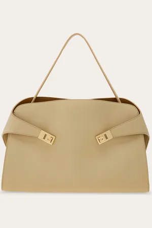 Salvatore Ferragamo Femmes Sac porté épaule Hug Soft bicolore (L)