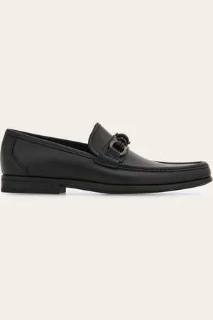 Salvatore Ferragamo Hommes Mocassin mors Gancini Noir Taille 39