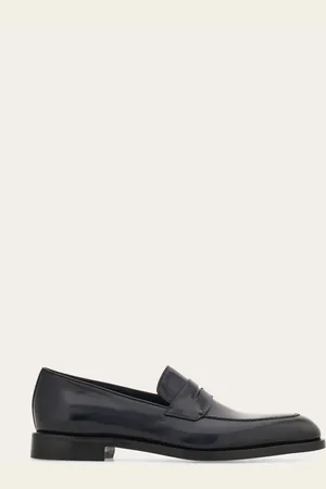 Salvatore Ferragamo Hommes Mocassin penny Tramezza Bleu Taille 40