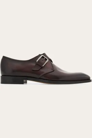 Salvatore Ferragamo Hommes Chaussure à sangle unique Rouge Taille 39
