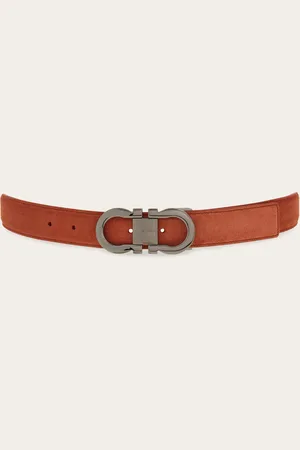 Salvatore Ferragamo Hommes Ceinture réglable Gancini Rouge