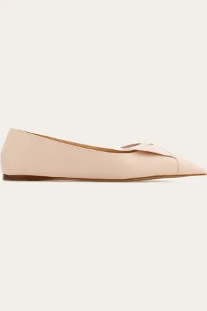 Salvatore Ferragamo Femmes Ballerine avec nœud Rose Taille 35