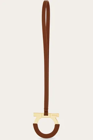 Salvatore Ferragamo Femmes Pendentif Gancini Brun