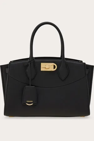 Salvatore Ferragamo Femmes New Studio Soft bag (M) Noir