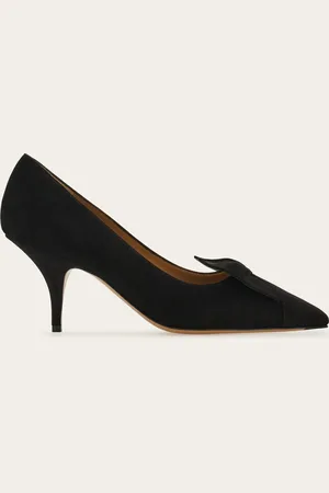 Salvatore Ferragamo Femmes Décolleté avec nœud Noir Taille 34.5