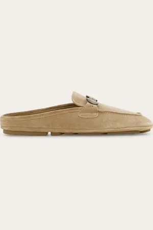 Salvatore Ferragamo Hommes Mule ornement Gancini Vert Taille 40