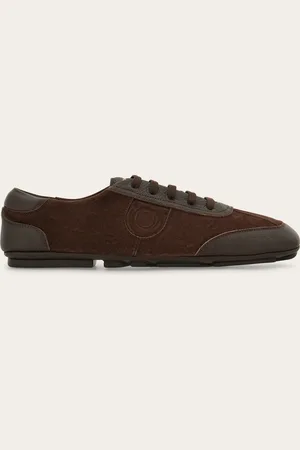 Salvatore Ferragamo Hommes Driver à lacets Brun Taille 40.5
