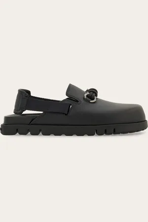 Salvatore Ferragamo Hommes Mule mors Gancini Noir Taille 41