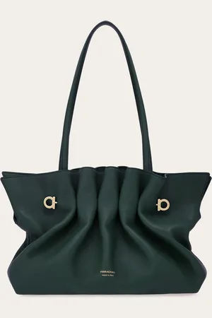 Salvatore Ferragamo Femmes Soft-Bag (M) Vert