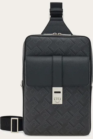 Salvatore Ferragamo Hommes Sac à une bretelle Noir