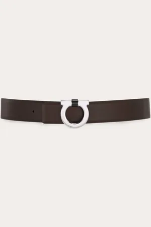 Salvatore Ferragamo Hommes Ceinture réversible Gancini Brun