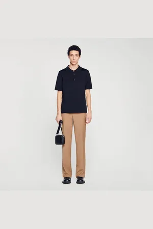 Sandro Polo en maille à col zippé