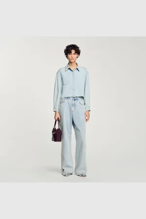 Sandro Jean à détails perlés