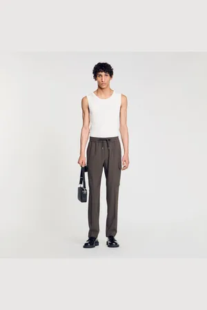 Sandro Pantalon cargo élastiqué