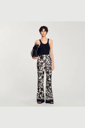 Sandro Pantalon à imprimé fleuri hawaïen