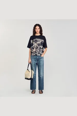 Sandro T-shirt à imprimé fleuri