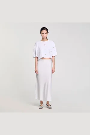 Sandro T-shirt court perlé