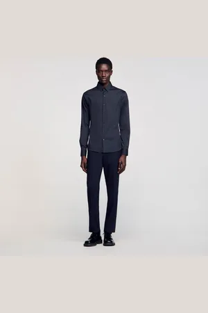 Sandro Chemise ajustée en coton stretch