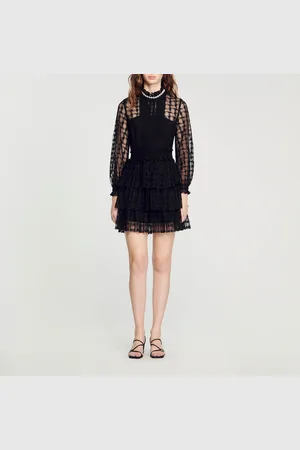 Sandro Robe courte en dentelle