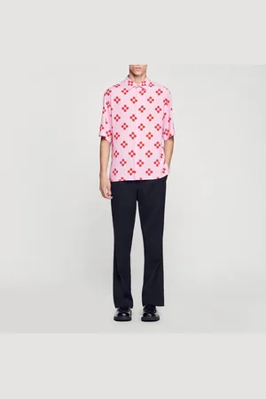 Sandro Chemise Cross Flower manches courtes