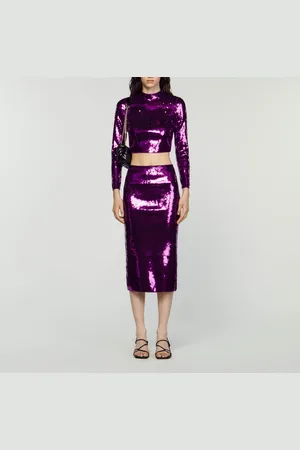 Sandro Pull court en maille sequins