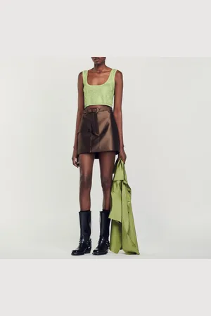 Sandro Top brassière strassé