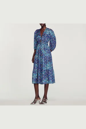 Sandro Robe longue imprimé fleuri