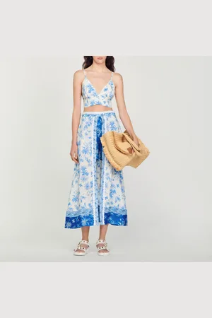 Sandro Top brassière imprimé fleuri