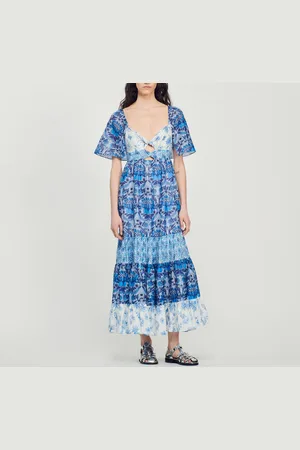 Sandro Robe longue imprimé foulard