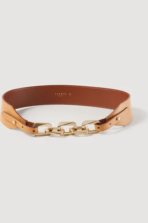 Sandro Ceinture en cuir avec chaîne