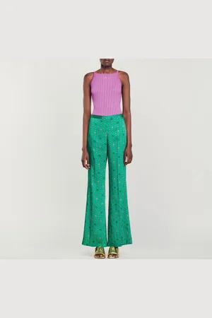 Sandro Pantalon fluide imprimé