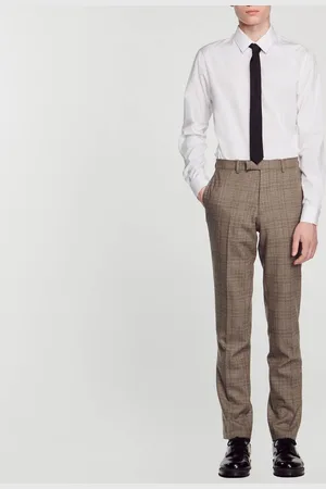 Sandro Pantalon de costume en laine